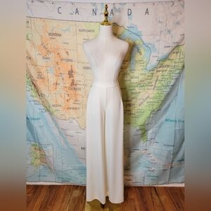 Body By Victoria Off White Pants With Slits Up The Sides And Back Zipper Size 6